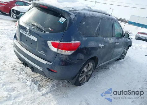 2016 Nissan Pathfinder Platinum из США, поврежденный, VIN 5N1AR2MMXGC615176